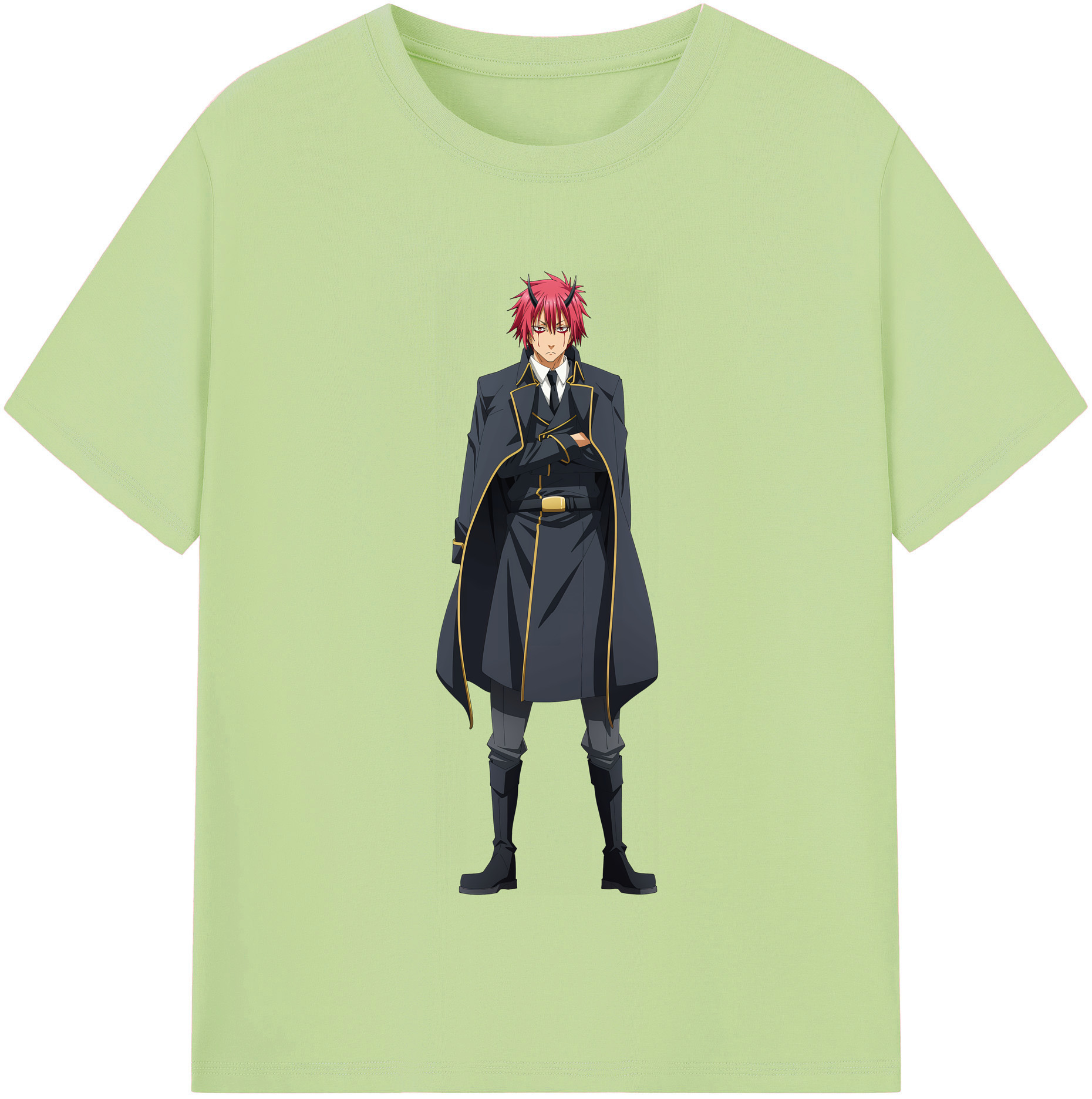 （画像用） 転スラ Regarding Reincarnated to Slime 綿100％半袖Tシャツ（フロントプリント）